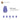 6514023-NOSE CONE SMALL 1X1-Tr. Bluish Violet