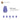6514023-NOSE CONE SMALL 1X1-Tr. Bluish Violet