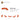 6529190-PLATE 3X3, 1/4 CIRCLE-Reddish Orange