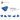 6536558-CORNER PLATE 45 DEG. 3X3-Bright Blue
